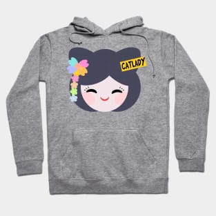 Kokeshi Catlady Hoodie